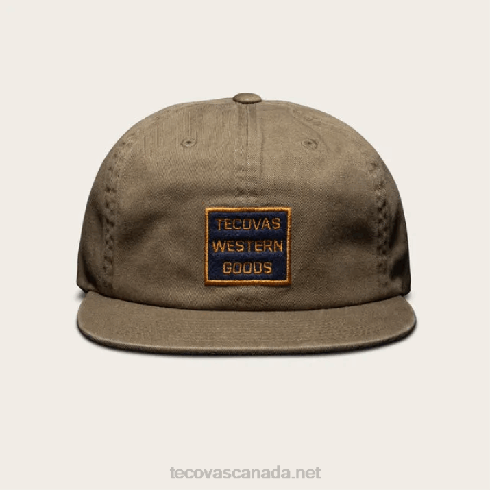 TecovasOlive Western Goods Washed Camper Hat F0VT69